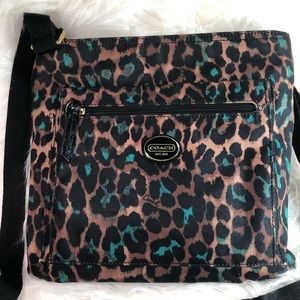 Coach F77479 Ocelot Animal Print Crossbody Bag